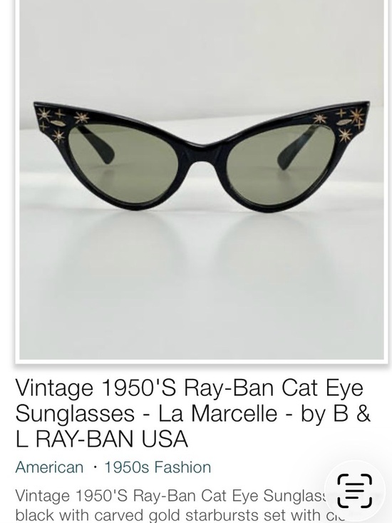 Vintage 1950\'S Ray-Ban Cat Eye Sunglasses - La Marcelle - by B & L RAY-BAN USA main image 5